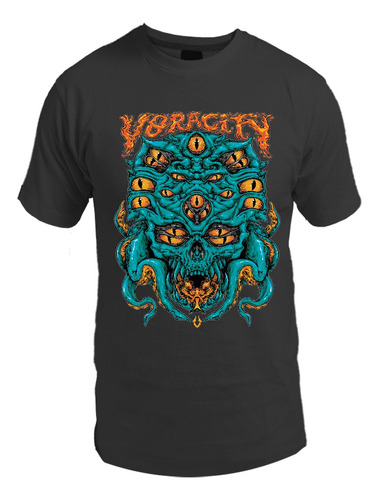 Remera De Voracity Octodemon Rock Monstruo / Unisex