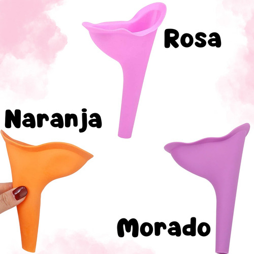 3pzs Orinal Urinal Femenino Portátil Silicona Reutilizable