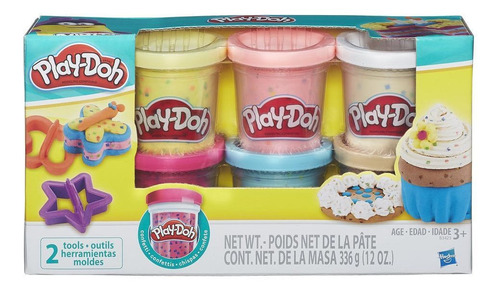 Set De 6 Masas Con Chispas Play-doh B3423