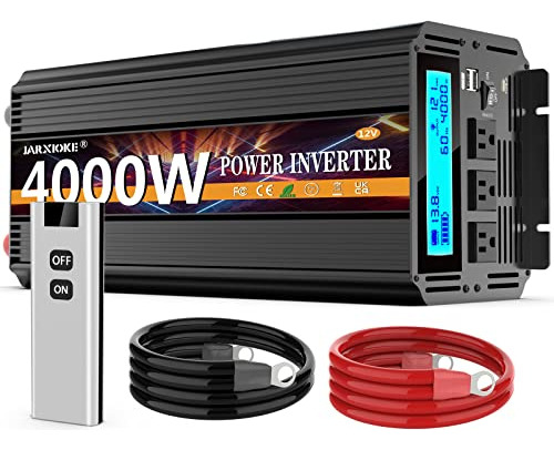 4000 Watt Power Inverter, 12v Dc To 110v 120v Converter...