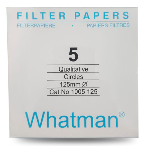 Papel Filtro N°5 Whatman De 125 Mm