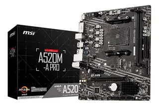La Serie Msi Pro Amd A520 Micro Atx Ddr4-sdram Motherboard