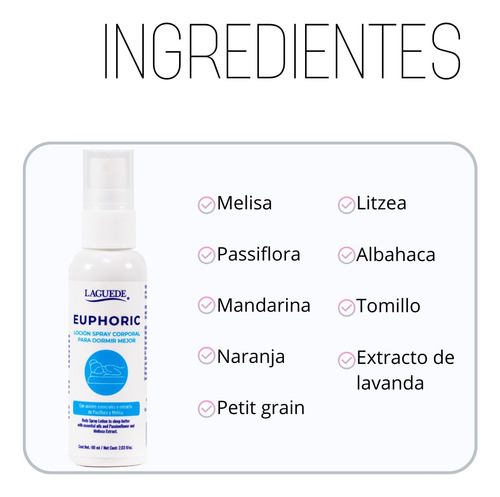 Spray Escencia Eucalípto Aromaterapia Dormirmejor By Laguede