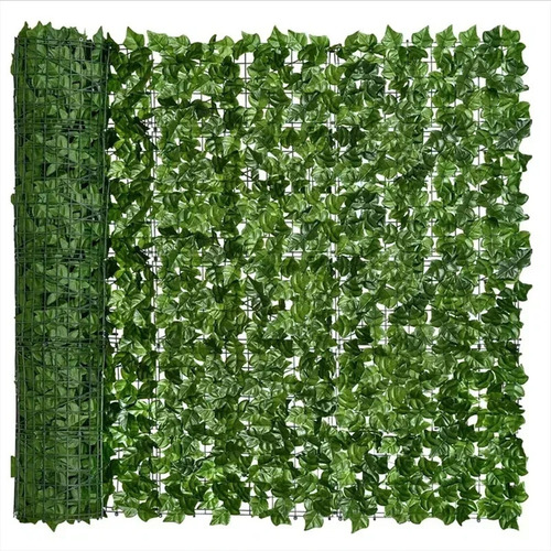 Cerca Artificial Hojas Plástico Decoración Balcónjardín 1*1m