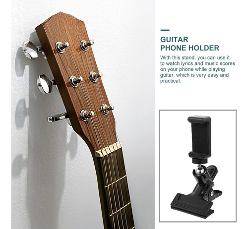 Práctico Soporte Para Auriculares De Guitarra, 1 Unidad, Tel