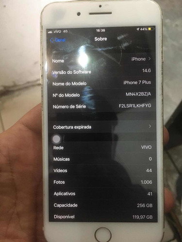 Imagem 1 de 5 de iPhone 7 Plus 256g