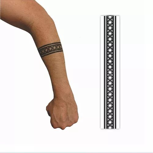 Tatuagem Fake Masculina Feminina Bracelete Maia