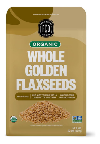 Fgo Organic Linaza Dorada Entera, 907 G