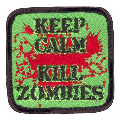 Parche Rothco Militar Con Velcro Ref Keep Calm Kill Zombies