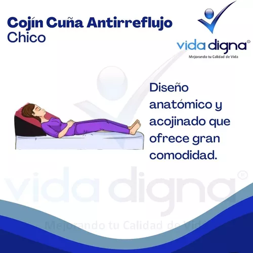 Almohada Cojin Tipo Cuña Antireflujo Respaldo Adulto Chico