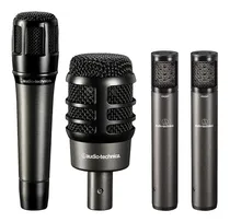Comprar Kit de 4 micrófonos Audio Technica Atm Drum 4 Atm 250 Atm 650 2 Atm 450
