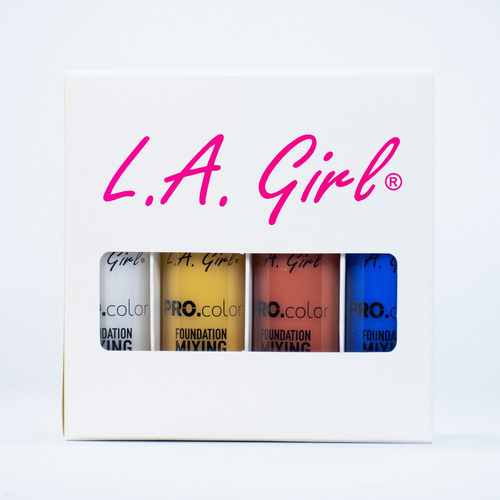 Pigmento Pro Color Mixing 4 Pzas L.a Girl Tono Pack