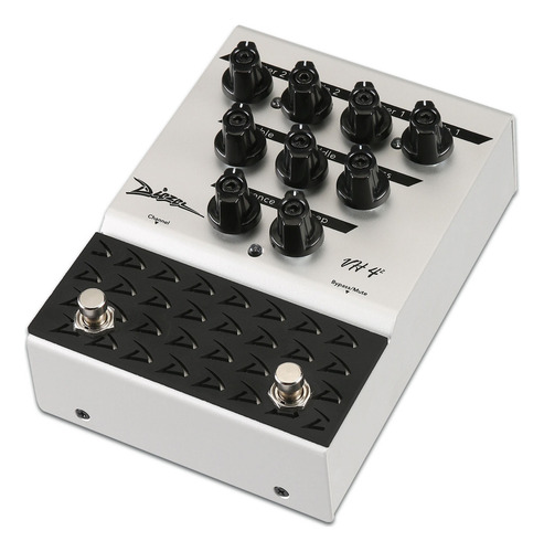 Pedal de efeitos de guitarra com distorção Diezel VH4-2. Cor: branco
