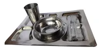 Comprar Menaje Acero Inoxidable Escudilla Kit Cubierto Vaso Acero