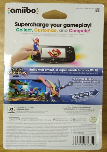 Imagen 2 de 3 de Amiibo. Greninja. Super Smash Bros. Versión Usa. Nuevo.