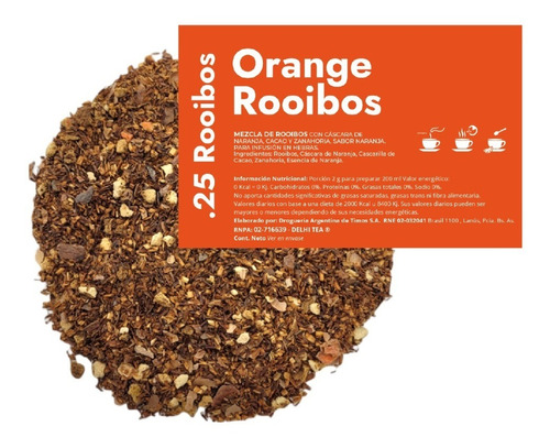 Te En Hebras Hora De Blendear X 250g - .25 Orange Rooibos