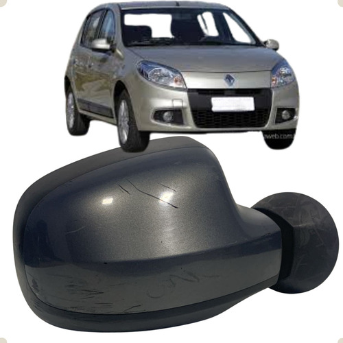 Retrovisor Sandero Elétrico Lado Direito 2008 09 10 11 2012 (Usado)