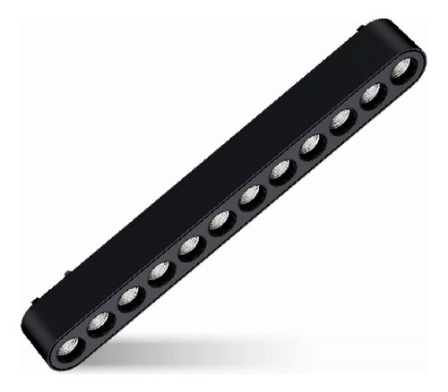 Módulo Focal Smart 22cm 12w Riel Skyline Diseño Decorativo Estructura Negro