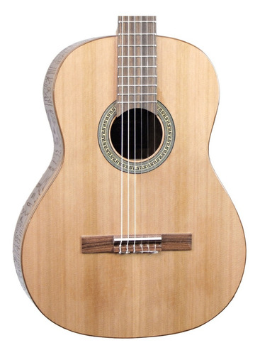 Guitarra acústica Sevilla Classic de nailon con funda Nc1, color sólido y natural, orientación de la mano derecha