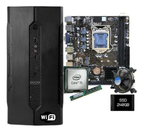 Pc Cpu Intel I5 3470 Placa H61 8gb Ssd 240gb C/ Wifi Pc Cpu Intel I5 3470 Placa H61 8gb Ssd 240gb C/ Wifi