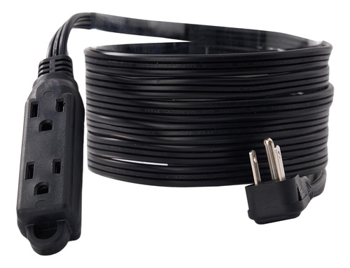 Cable De Extensión Plano Con Extensor De 3 Salidas, Regleta