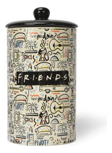 Tarro Ceramico Perros Friends City Doodle - Alimentos.