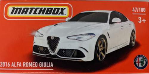 Matchbox Power Grabs Blanco  Alfa Romeo Giulia 47/100
