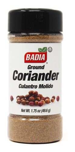 Cilantro Molido Ground Coriander Badia 49.6g Kosher Importad