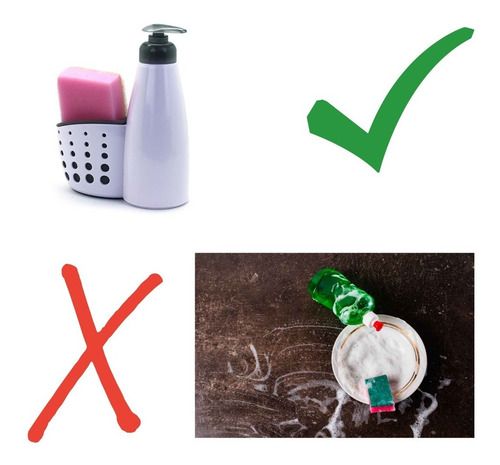 Imagen 5 de 7 de Good & Good, Dispensador De Jabón Con Porta Esponja