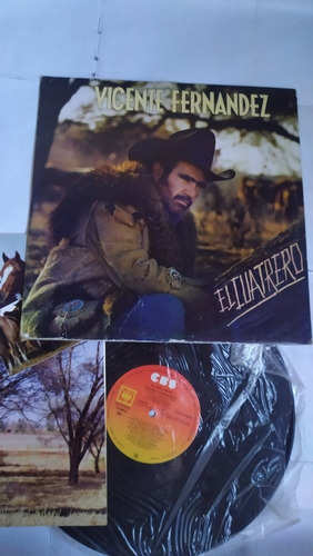 Vicente Fernández El Cuatrero Disco De Vinil Con Inserto 