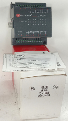 1 New Unitronics Io-ro16 Low Voltage I/o Expansion M Ccx