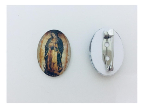 71  Prendedor Oval Virgen De Guadalupe