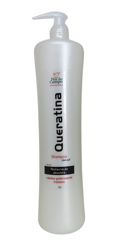 Shampoo Capilar Profissional Reconstrução Queratina 1litro