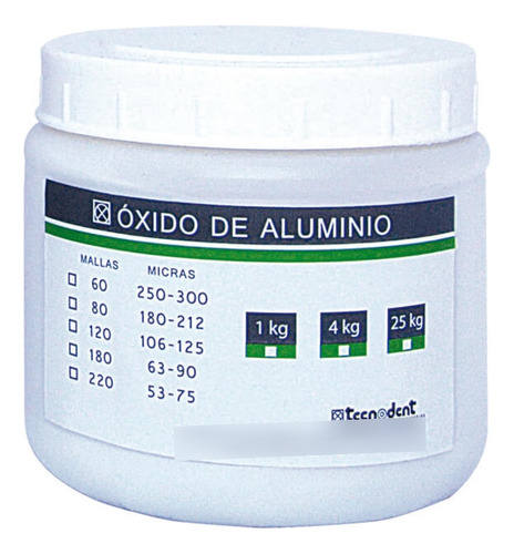 Oxido De Aluminio - Tecnodent Malla 220 X1kg