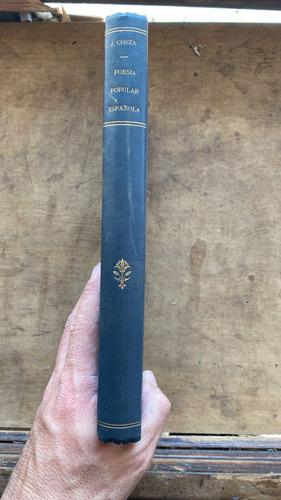 Poesia Popular Española Y Mitologia Literatura- Costa (hh6) (Usado)