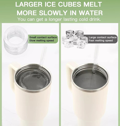 . 2x Bandeja De Gelo De Silicone Para Copo De Água Para
