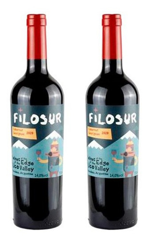 Kit 2 Unidades Vinho Tinto Filosur Cabernet Sauvignon 2020