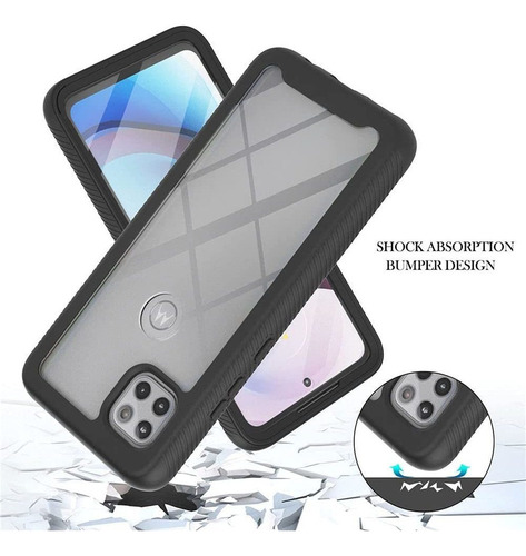 Capa Ace 3 Em 1 Robusta Para Motorola Moto One 5g C1872