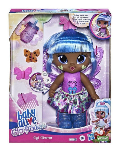 Boneca Baby Alive Fada Glo Pixies Gigi Luzes E Sons - Hasbro