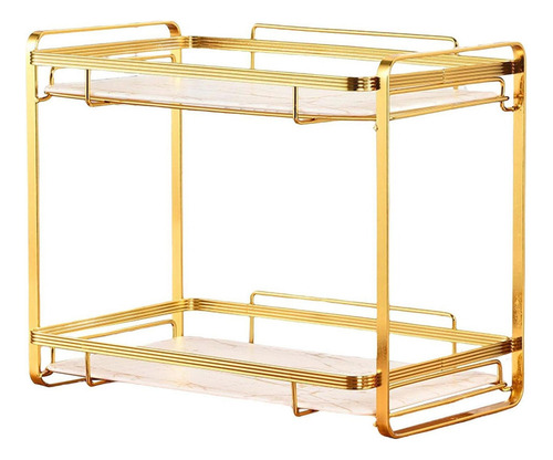 1pc Organizador Cosmético Con Doble Estante, Balda C