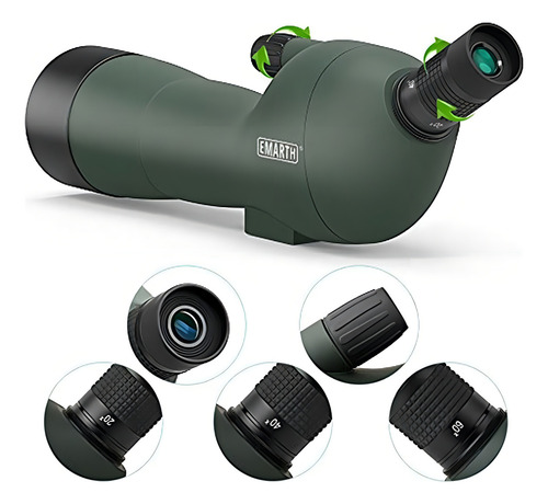 Emarth 20-60x60ae Telescopio En Ángulo A Prueba De Agua Con