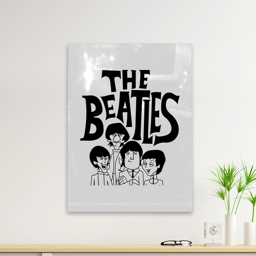 Cuadro Deco The Beatles Old Text (d0433 Boleto.store)