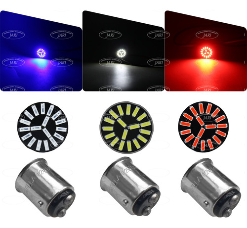 Par Focos 1034 19 Led Tipo Flor 2 Polos Pata Dispareja