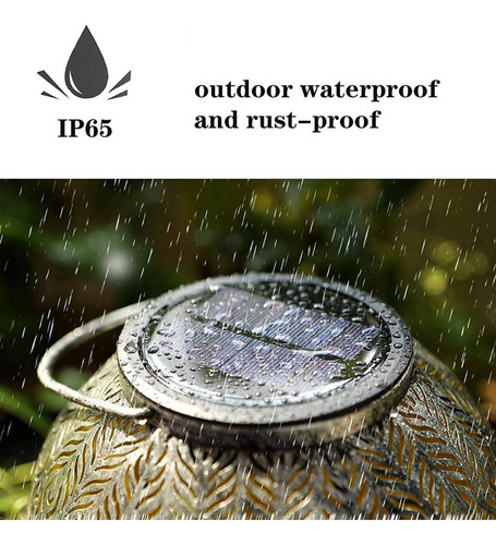 Lámpara Solar De Repuesto For Planta Colgante De Exterior,