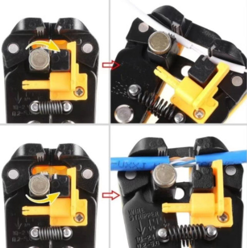 Alicates Pelacables Automáticos 5 En 1 Para Electricista