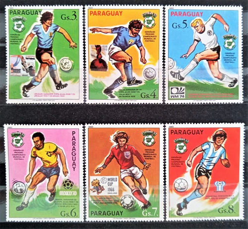 Paraguay Deportes, Serie Sc 1978 Fútbol 1980 Mint L16960