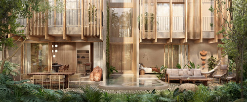 Departamento En Venta En Tulum, Quintana Roo, Aflora, Rodeado De Una Bella Laguna Artificial