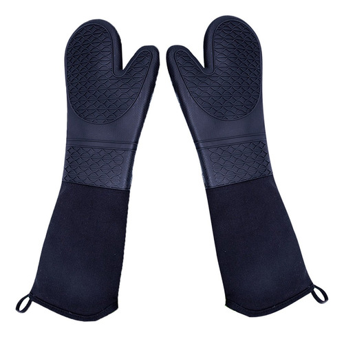 Domii Guantes De Horno De Silicona Extra Largos De Alta Resi