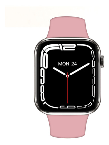 Malla Smart Watch 42 44 Mm Silicona Rosa Claro 4.2 Cm