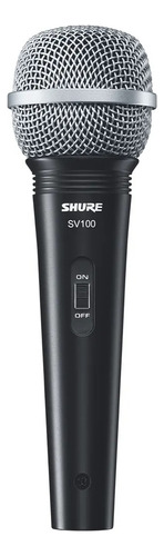 Microfone Shure Sv100 C/ Cabo | Original | 2 Anos Garantia